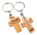 Keyring wooden cross Jezus is het brood_