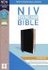 NIV - Compact Thinline Bible Black/Grey Leathersoft_