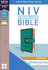 NIV - Compact Thinline Bible Turqoise Chocolate Leathersoft_