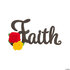 DIY ausgeschnittene Wort Faith_