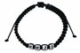 Bracelet cubes WWJD cord black_