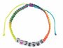 Bracelet cubes I love Jesus  cord rainbow_