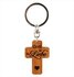 Keyring cross wooden Gott ist die Liebe_