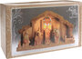 Kerststal hout 39x22.5cm_