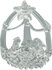 Nativity glass hangdeco (set of 6)_