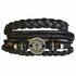 Leather bracelet Crown/Cross (set 3)_