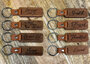  Keychain wood/leather De Heer is mijn Herder_