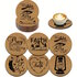 Onderzetters hout (set 6) _