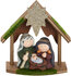 Kerststal met 3 figuren donker_