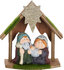 Kerststal met 3 figuren donker_
