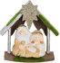 Kerststal met 3 figuren natuur_
