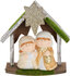 Kerststal met 3 figuren natuur_