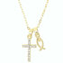 Ketting en ring met kruis/vis_