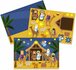 Stickervel en achtergrondset Kerststal_