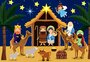 Stickervel en achtergrondset Kerststal_