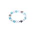Kinderarmband turkoois/wit_
